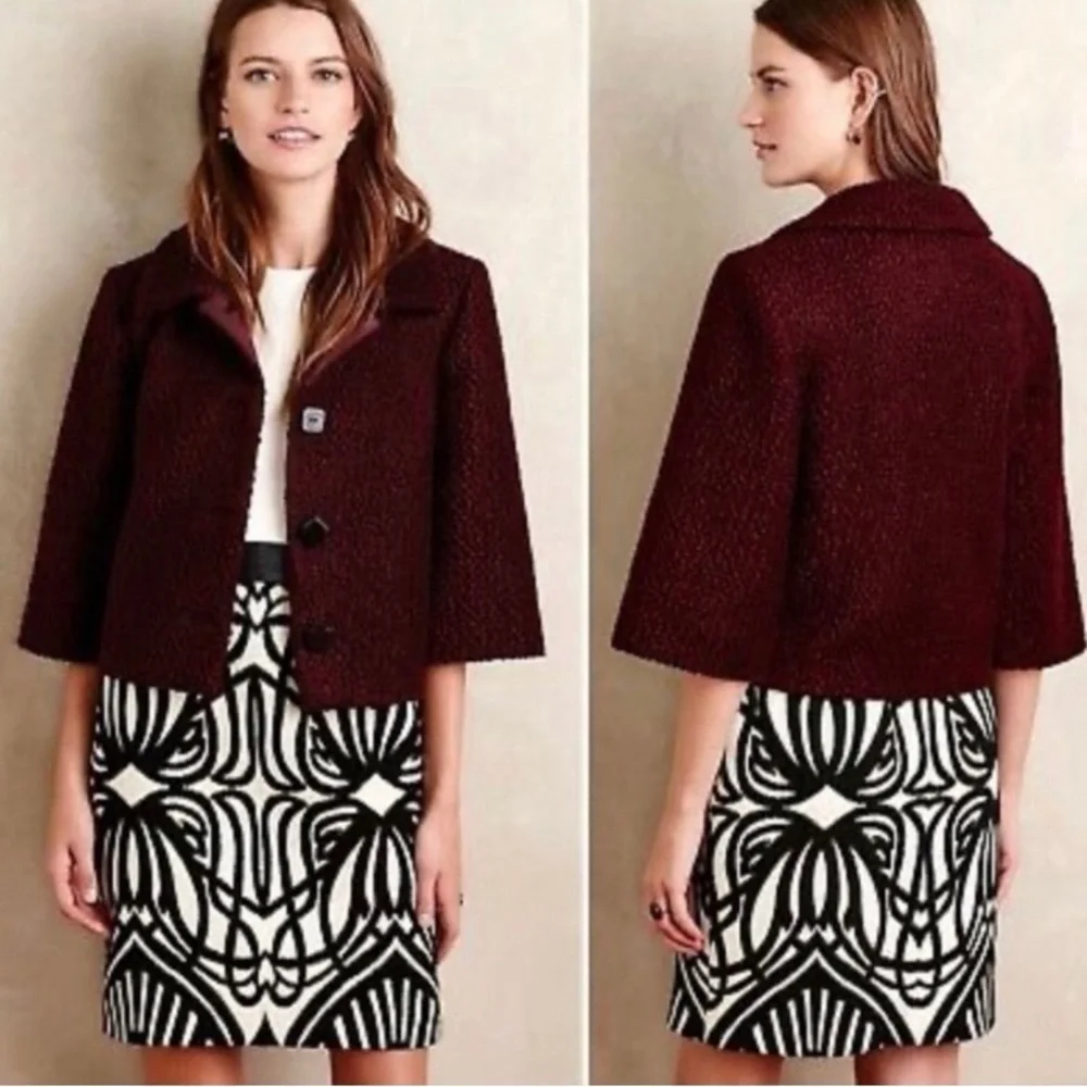 𝅺Anthropologie Raoul for Made in Kind Swing Jacket Coat Size 8P NWT - Picture 12 of 12